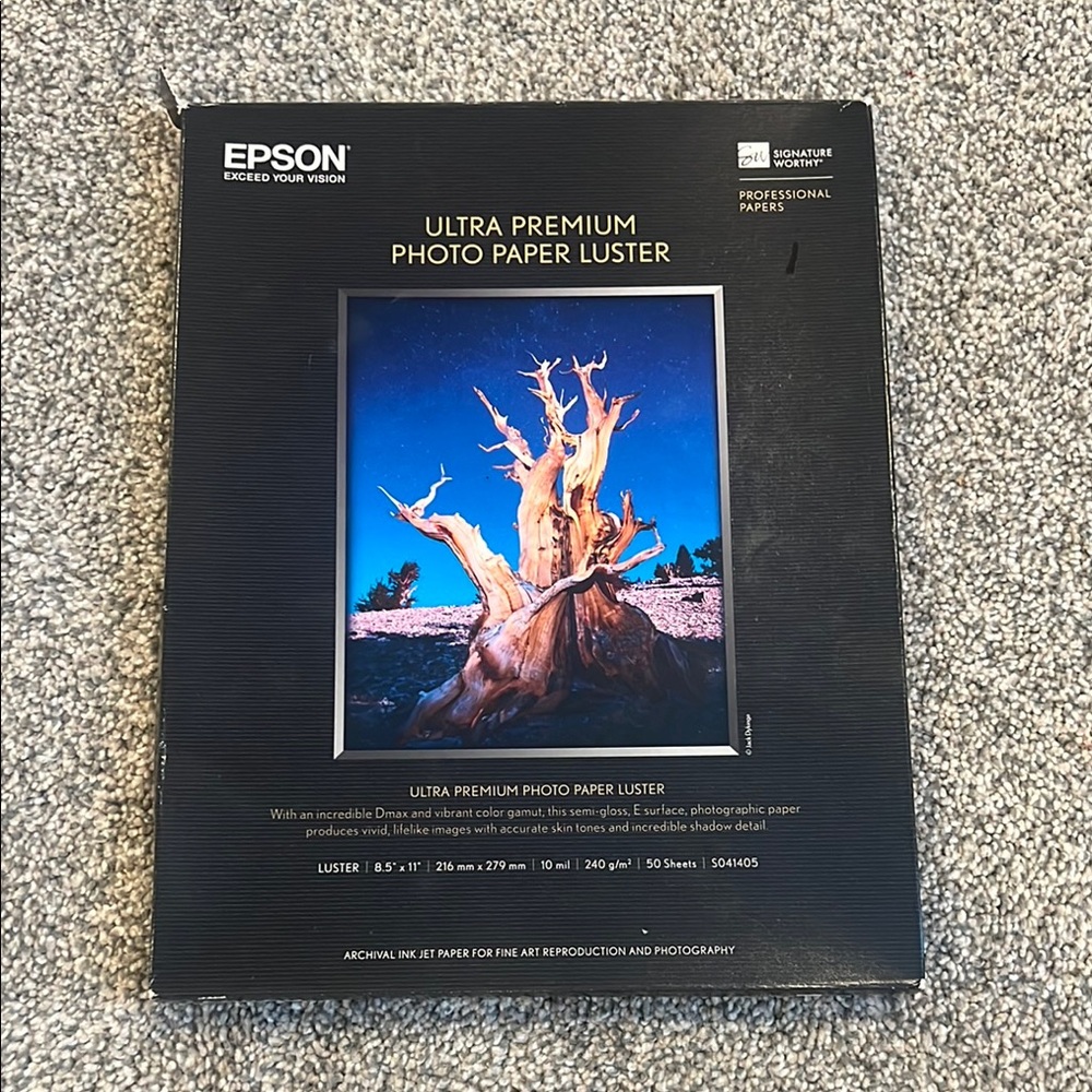 Epson Ultra Premium Photo Paper Luster for Photography: only 25 sheets LEFT